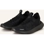 Schwarze Melierte Nike Free RN Low Sneaker aus Textil für Herren Größe 44,5 