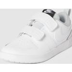 Weiße Nike Pico 5 Lederschuhe & Kunstlederschuhe mit Klettverschluss aus Leder für Kinder Größe 35 