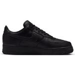 Schwarze Nike Low Sneaker mit Schnürsenkel aus Leder für Herren Größe 42,5 
