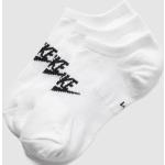 Reduzierte Weiße Unifarbene Nike Damensneakersocken & Damenfüßlinge aus Polyester Größe XS 