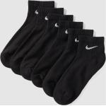 Schwarze Nike Herrensocken & Herrenstrümpfe aus Baumwollmischung Größe 37 6-teilig 