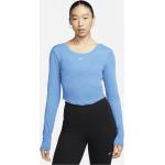 Blaue Nike T-Shirts enganliegend für Damen Größe S 