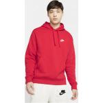 Rote Nike Herrenhoodies & Herrenkapuzenpullover aus Fleece mit Kapuze Größe M 