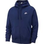 Dunkelblaue Streetwear Nike Zip Hoodies & Sweatjacken mit Reißverschluss aus Fleece für Herren Größe L für den für den Winter 