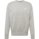 Dunkelgraue Unifarbene Sportliche Nike Rundhals-Ausschnitt Herrensweatshirts aus Baumwolle Größe XXL 