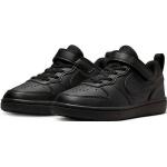 Schwarze Nike Court Borough Low Sneaker aus Textil leicht für Kinder Größe 34 