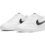 Weiße Nike Court Vision Low Sneaker mit Basketball-Motiv aus Leder Leicht für Herren Größe 42,5 