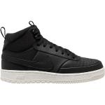 Schwarze Nike Court Vision High Top Sneaker & Sneaker Boots mit Basketball-Motiv aus Leder für Herren für den für den Winter 