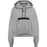 Graue Oversize Nike Essentials Damenhoodies & Damenkapuzenpullover aus Fleece Größe M für den für den Herbst 