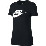 Reduzierte Schwarze Nike Essentials T-Shirts aus Baumwolle für Damen Größe M 