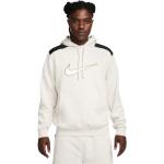 Beige Casual Nike Herrenhoodies & Herrenkapuzenpullover aus Baumwolle mit Kapuze Größe M 