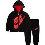 Nike Sportswear Jogginganzug »NKB SUEDED FLEECE FUTURA JOGG SE«, schwarz, schwarz-rot