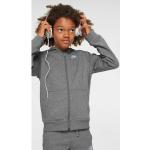 Kapuzensweatjacke NIKE SPORTSWEAR "NSW HOODIE FZ CLUB - für Kinder" grau (grau, meliert) Kinder Sweatjacken Sweatshirts