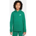 Grüne Sportliche Langärmelige Nike Kinderhoodies & Kapuzenpullover für Kinder aus Baumwolle für Jungen Größe 170 