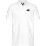 Weiße Kurzärmelige Nike Kurzarm-Poloshirts für Herren 