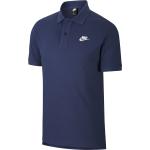 Marineblaue Kurzärmelige Nike Kurzarm-Poloshirts für Herren 