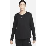 Reduzierte Schwarze Langärmelige Nike Essentials Bio T-Shirts für Damen Größe S 