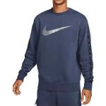 Blaue Nike Repeat Herrensweatshirts aus Baumwolle Größe XXL 