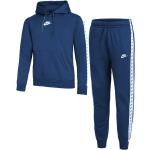 Nike Sportswear Sport Essentials Fleece Trainingsanzug Herren - Dunkelblau, Weiß