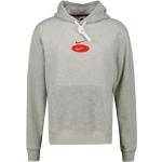 Graue Nike Swoosh Herrenhoodies & Herrenkapuzenpullover aus Jersey mit Kapuze Größe M 