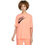 Orange Nike T-Shirts für Damen Größe L für den für den Sommer 