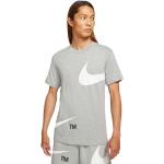 Graue Nike T-Shirts aus Baumwolle für Herren Größe L 