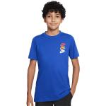 Blaue Nike Kinder T-Shirts aus Baumwolle 