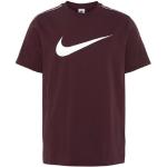 Burgundfarbene Sportliche Kurzärmelige Nike Repeat T-Shirts aus Baumwolle für Herren Größe XXL 