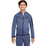 Blaue Nike Tech Fleece Fleecepullover für Kinder mit Reißverschluss aus Fleece Größe 128 
