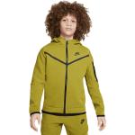 Grüne Nike Tech Fleece Fleecepullover für Kinder mit Reißverschluss aus Baumwolle Größe 128 