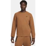 Reduzierte Braune Nike Tech Fleece Herrenhoodies & Herrenkapuzenpullover aus Fleece Größe 3 XL 