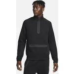 Schwarze Elegante Nike Tech Fleece Herrensweatshirts mit Reißverschluss aus Fleece Größe 3 XL 