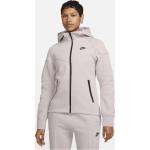 Reduzierte Lila Nike Tech Fleece Damenhoodies & Damenkapuzenpullover mit Reißverschluss aus Fleece Größe XS 