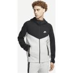 Reduzierte Graue Sportliche Nike Tech Fleece Herrenhoodies & Herrenkapuzenpullover mit Reißverschluss aus Fleece Größe S 