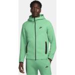 Reduzierte Grüne Sportliche Nike Tech Fleece Herrenhoodies & Herrenkapuzenpullover mit Reißverschluss aus Fleece Größe XS 