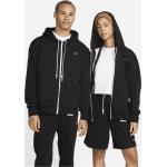 Reduzierte Schwarze Nike Dri-Fit Herrenhoodies & Herrenkapuzenpullover mit Basketball-Motiv mit Reißverschluss aus Fleece Größe XL 