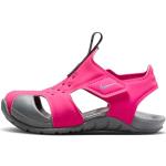 Pinke Nike Sunray Protect 2 Kindersportschuhe mit Klettverschluss aus Kunstleder leicht Größe 21 für den für den Sommer 