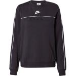 Schwarze Sportliche Nike Nachhaltige Rundhals-Ausschnitt Damensweatshirts Größe XS 