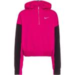Reduzierte Pinke Color Blocking Nike Damensweatshirts aus Baumwolle mit Kapuze Größe XS 