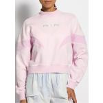 Reduzierte Rosa Unifarbene Nike Stehkragen Damensweatshirts aus Baumwollmischung Größe M für den für den Herbst 