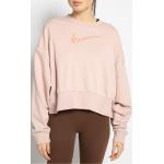 Reduzierte Rosa Unifarbene Nike Damensweatshirts aus Baumwollmischung Größe M für den für den Herbst 