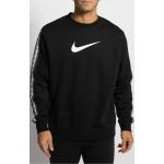 Reduzierte Schwarze Unifarbene Nike Herrensweatshirts aus Baumwollmischung Größe M für den für den Herbst 