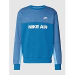 Hellblaue Nike Herrensweatshirts aus Baumwollmischung Größe XXL 