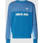 Hellblaue Nike Strickpullover aus Baumwollmischung für Herren Größe S für den für den Herbst 