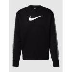 Reduzierte Schwarze Unifarbene Nike Herrensweatshirts aus Baumwollmischung Größe S 