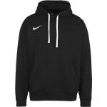Schwarze Casual Langärmelige Nike Park Stehkragen Herrensweatshirts aus Baumwolle mit Kapuze Größe XL 