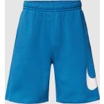 Blaue Nike Sweatshorts aus Baumwollmischung für Herren Größe S 