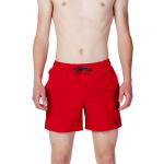 Rote Nike Herrenbadehosen aus Polyester Größe XS für den für den Sommer 