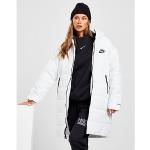Schwarze Wasserdichte Nike Swoosh Winterjacken aus Polyester mit Kapuze für Damen Größe XS 