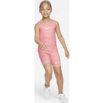 Nike Swoosh Tank and Bike Shorts Set zweiteiliges Dri-FIT-Set für jüngere Kinder - Pink